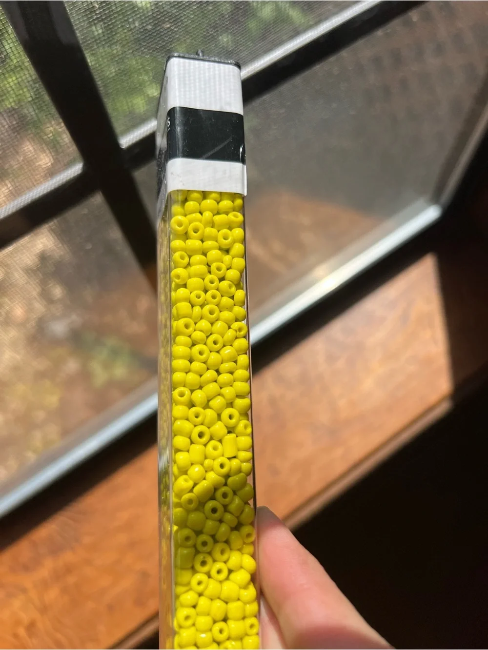 Bead Landing glass seed beads 6/0 opaque yellow 3 tubes